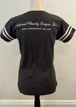 Load image into Gallery viewer, NEW Shirt - Short Sleeve V-neck, Football style, Dk Grey
