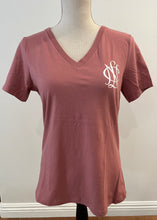 Load image into Gallery viewer, NEW Shirt - Short Sleeve V-neck, Mauve
