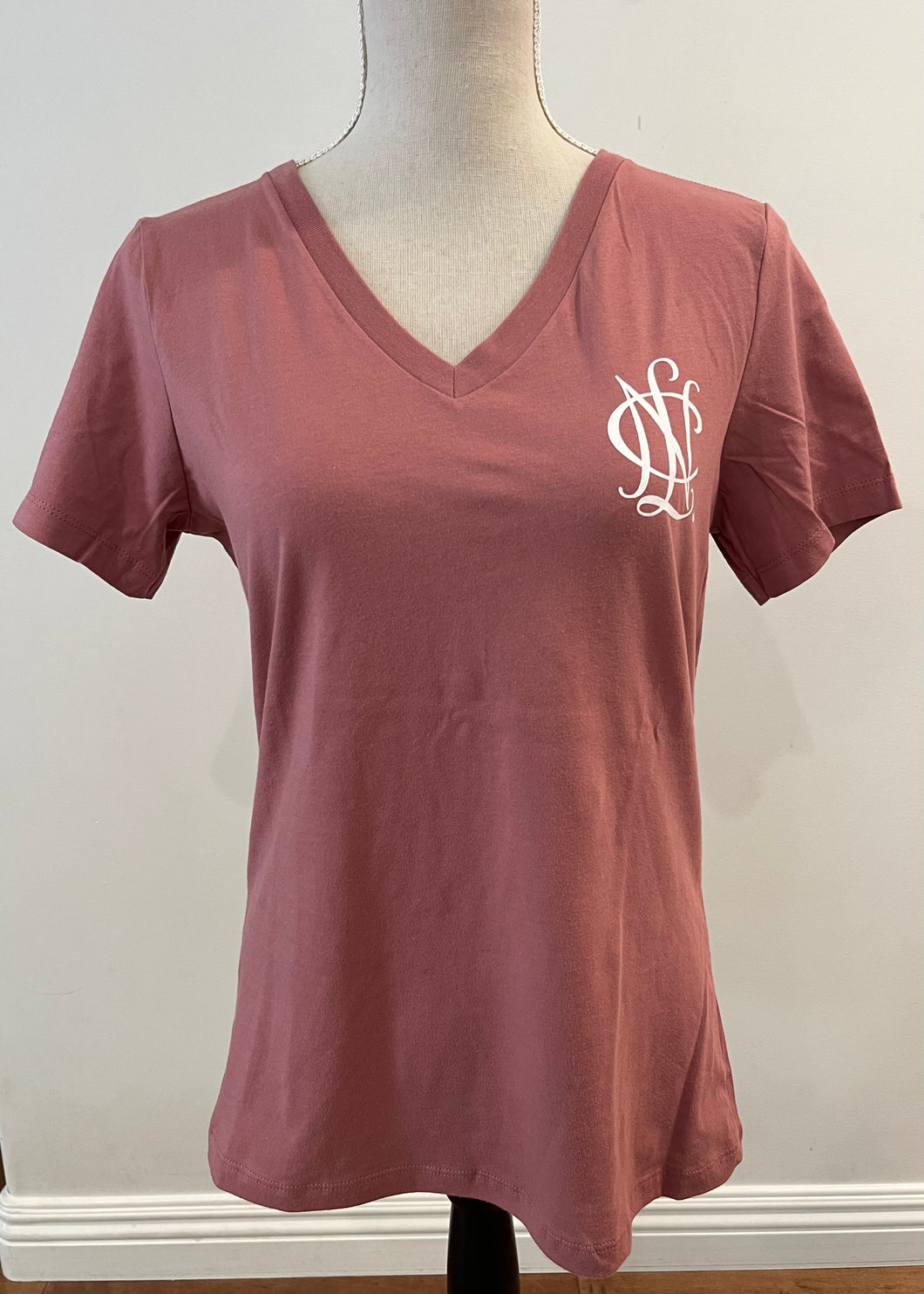 NEW Shirt - Short Sleeve V-neck, Mauve