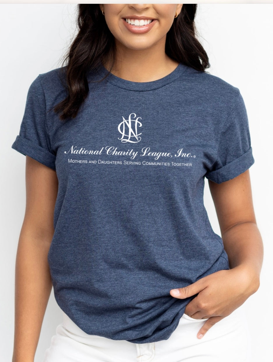 *NEW* Shirt - Short Sleeve Crewneck, Heather Navy