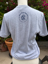 Load image into Gallery viewer, *NEW* Heather grey and navy short sleeve T-shirt
