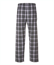 Load image into Gallery viewer, Pants - Pajama pants, Flannel, Charcoal/Lavender
