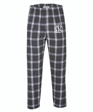 Load image into Gallery viewer, Pants - Pajama pants, Flannel, Charcoal/Lavender
