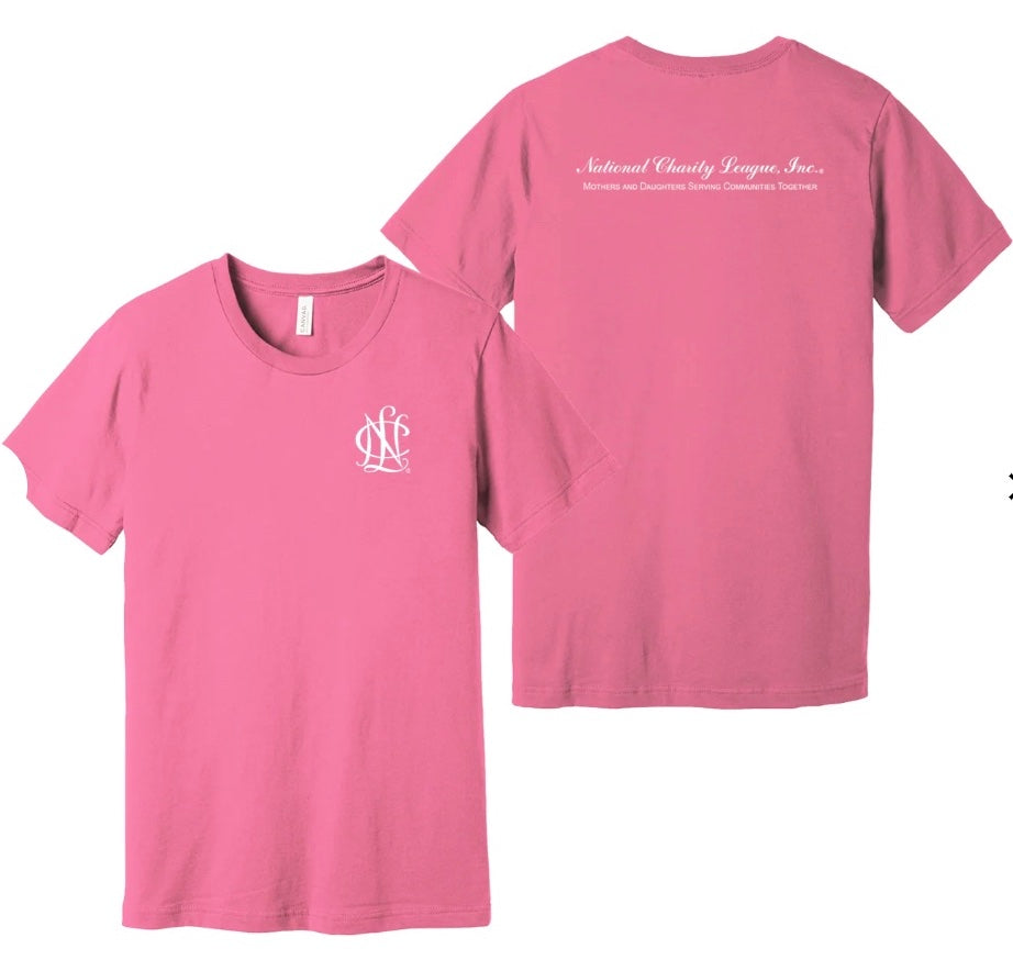 *NEW* Shirt - Short Sleeve crewneck, Charity Pink