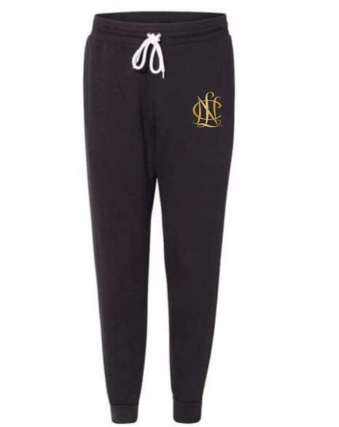Pants - Jogger, Black or Grey with Gold logo